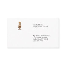 Singer / Voice Teacher Minimalist