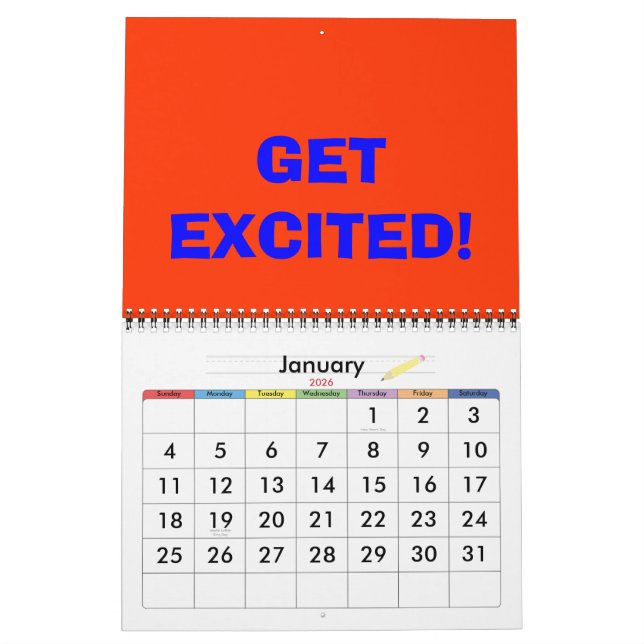 Singerisms Calendar (Jan 2026)