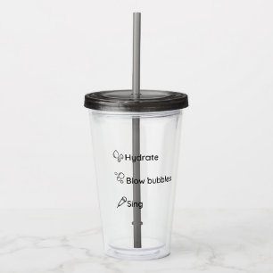 Singers Straw Tumbler
