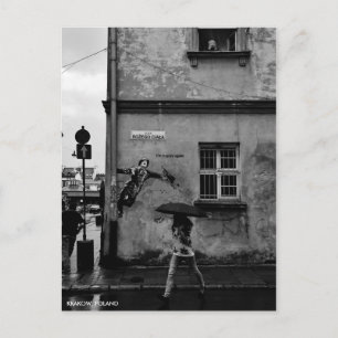 Singin' in the Rain Postcard, with City Text Postcard