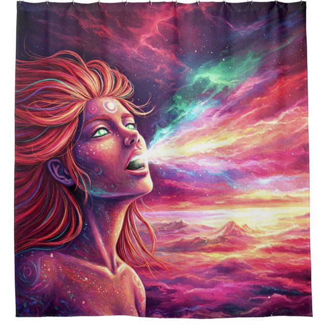 Singing Art Shower Curtain (Front)