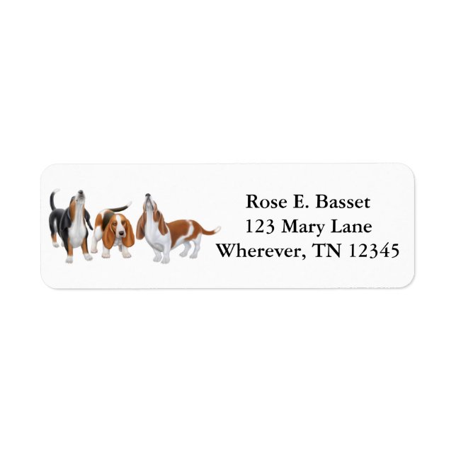 Singing Basset Hounds Label (Front)