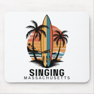 Singing Beach Machusetts Surfing Surfer  Mouse Mat