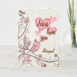 Singing Bird Customised Greeting Card