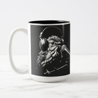 Singing Bird Two-Tone Coffee Mug