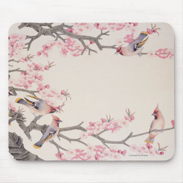 Singing Birds in Spring Mouse Mat (Front)