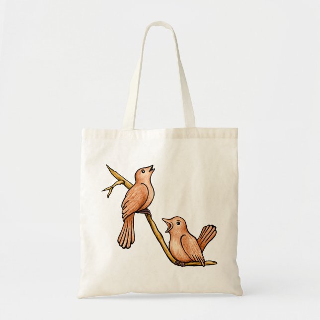 Singing Birds Tote Bag (Front)