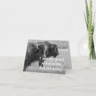 SINGING BUFFALO ***HAPPY BIRTHDAY*** CARD