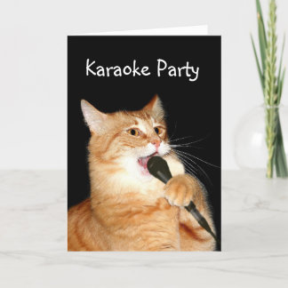 Singing cat card