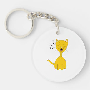 Singing Cat. Key Ring
