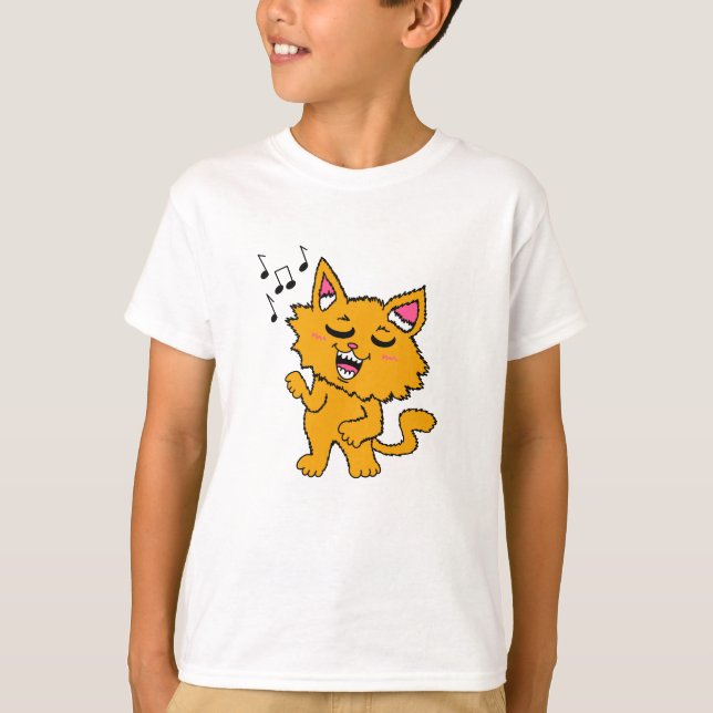 Singing Cat Kid Shirt (Front)