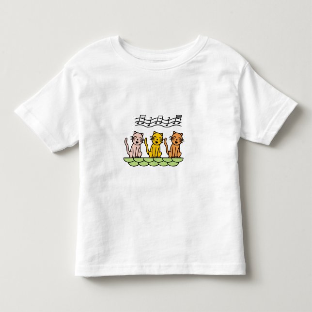 Singing Cat Toddler T-Shirt (Front)