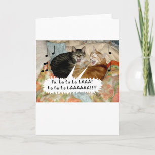 Singing Cats Holiday Card