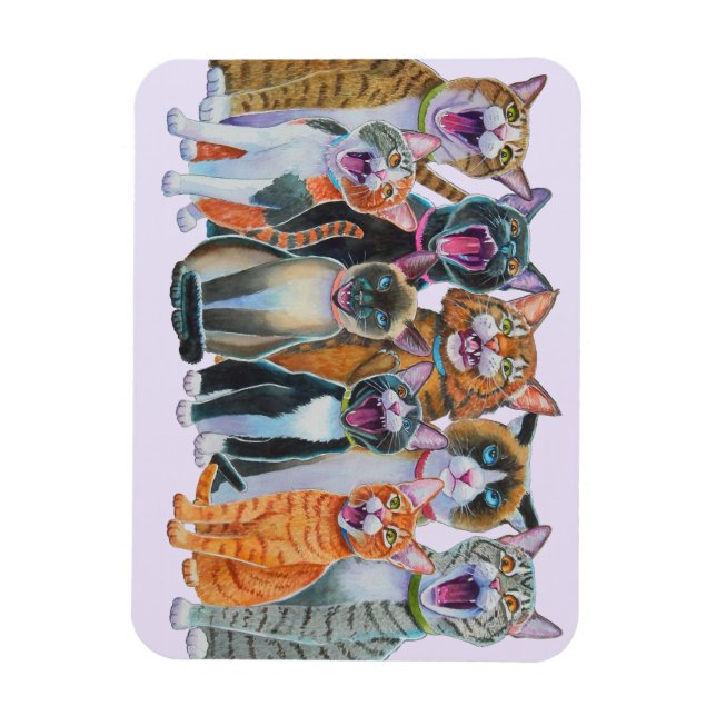 Singing Cats Magnet (Vertical)