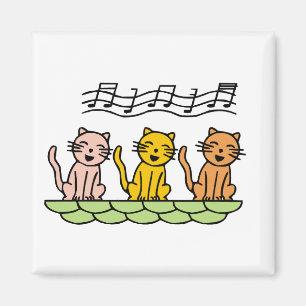 Singing Cats Tshirts and Gifts Magnet