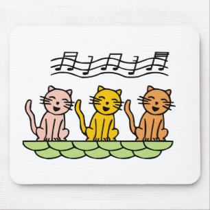 Singing Cats Tshirts and Gifts Mouse Mat