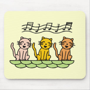 Singing Cats Tshirts and Gifts Mouse Mat