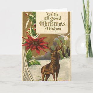 Singing Christmas Carols Holiday Card