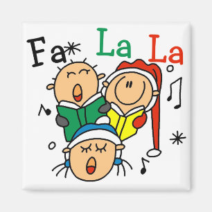 Singing Christmas Carols Tshirts and Gifts Magnet