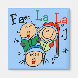 Singing Christmas Carols Tshirts and Gifts Magnet