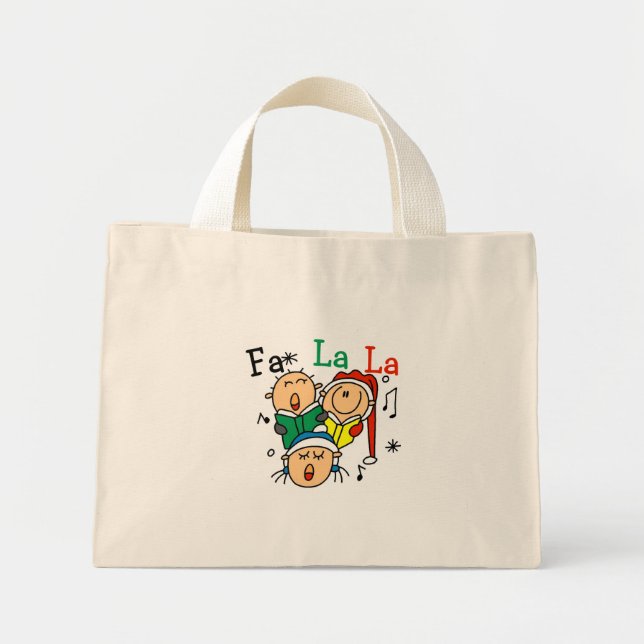Singing Christmas Carols Tshirts and Gifts Mini Tote Bag (Front)