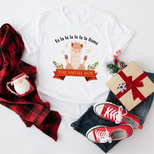 Singing Christmas Llama Family Matching Women's Tri-Blend Shirt