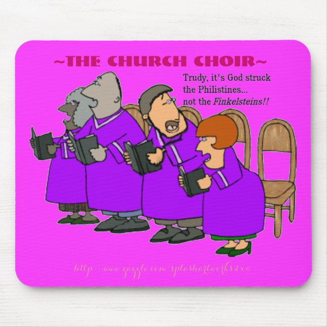 Singing church choir-Philistine vs Finklestein, ~ Mouse Mat (Front)