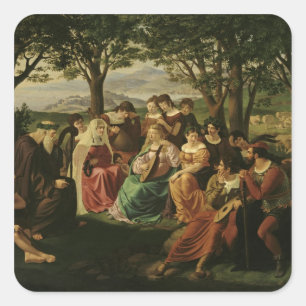 Singing Competition Square Sticker