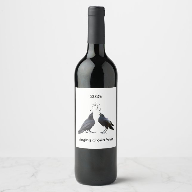 Singing Crows Wine Labels (Front)