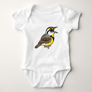 Singing Eastern Meadowlark Baby Bodysuit