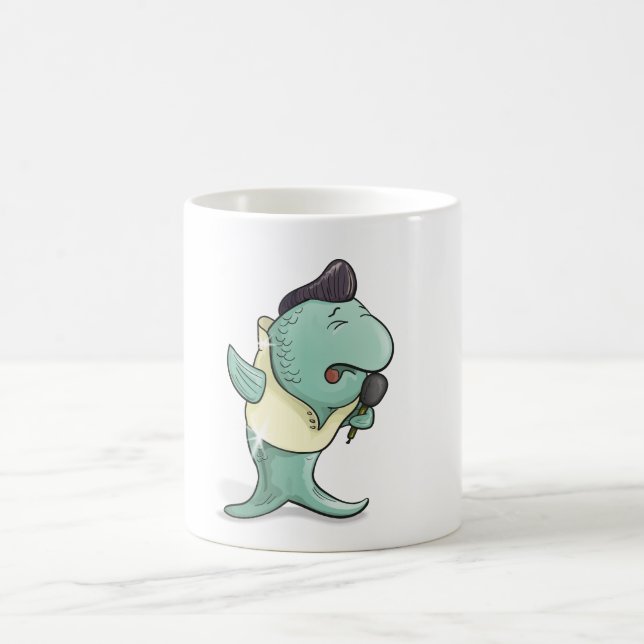 Singing Fish as Elvis Performer Coffee Mug (Center)
