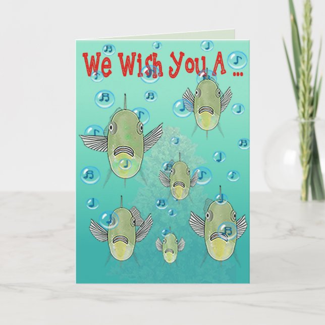 Singing Fish Holiday Card (Front)