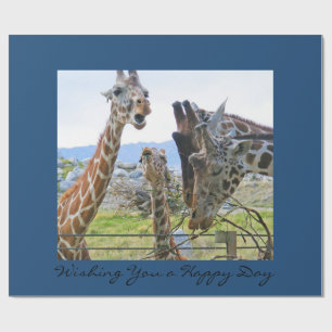 Singing Giraffes Wrapping Paper