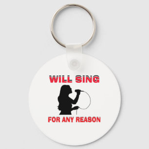 SINGING GIRL KEY RING