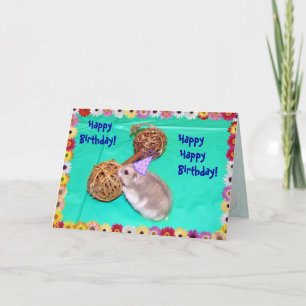 Singing Hamster-Gram Birthday Wishes Card