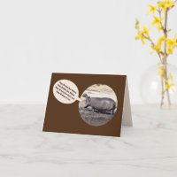 Singing Hippo Birthday Card/personalise