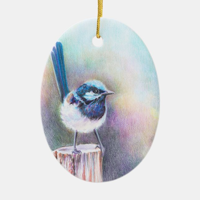 Singing in the New Day - Ceramic Tree Decoration (Front)