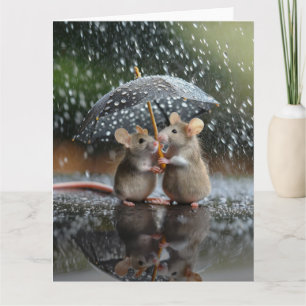 Singing in the rain card