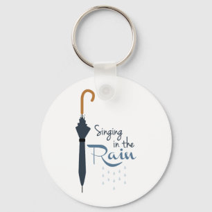Singing in the Rain Key Ring