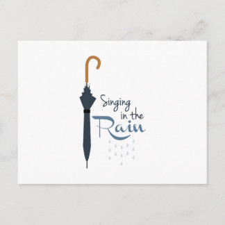 Singing in the Rain Postcard