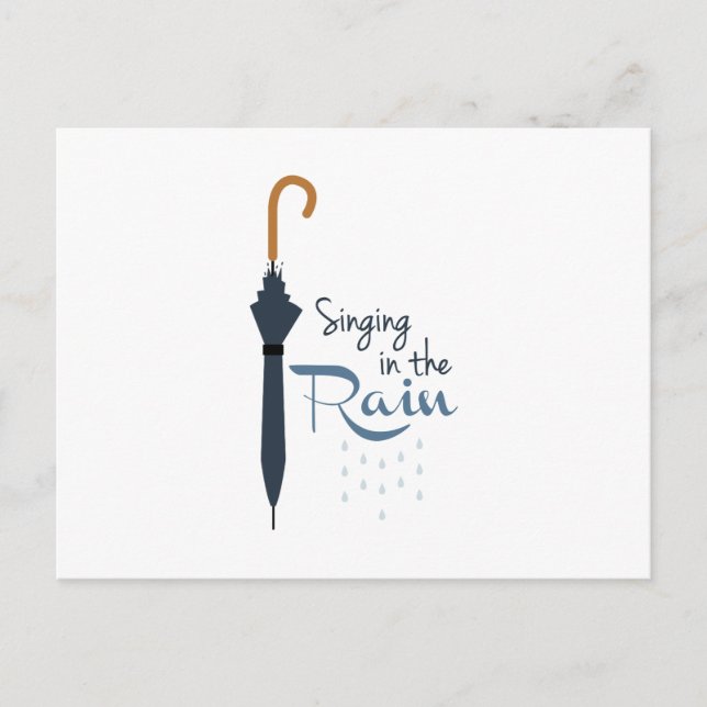 Singing in the Rain Postcard (Front)
