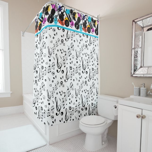 Singing In The Shower Curtain (In Situ)