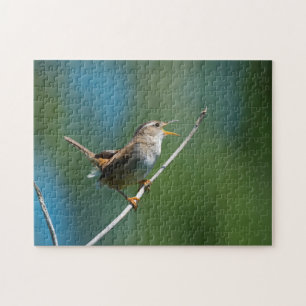 Singing Marsh Wren jigsaw puzzle