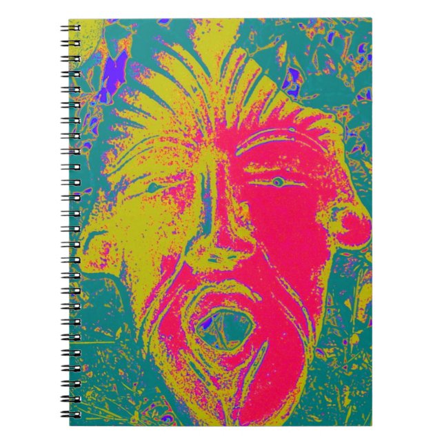 singing mask notenook notebook (Front)