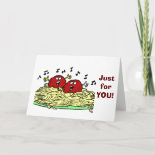 "SINGING MEATBALL" JUST FOR "YOUR" BIRTHDAY CARD