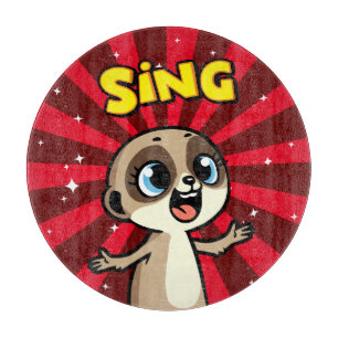 Singing Meerkat Cutting Board