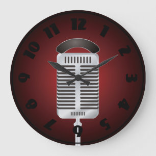 Singing Microphone Clock