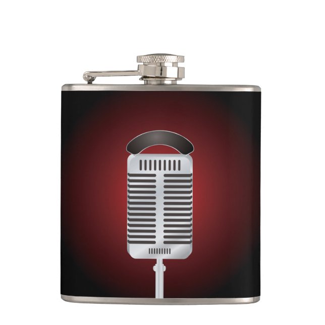 Singing Microphone Flask (Front)