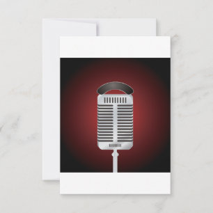 Singing Microphone Invitations