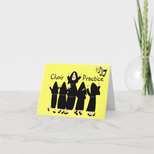 Singing Nuns "Choir Practice" Note Cards-Adorable Card